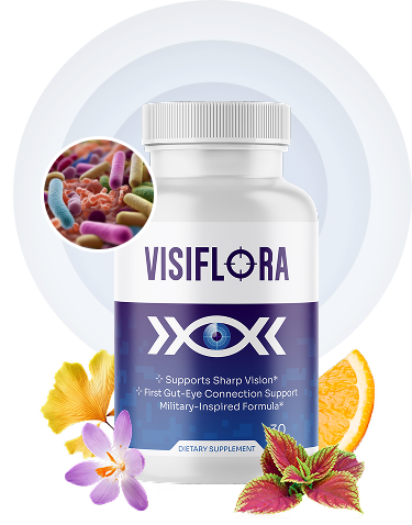 VisiFlora vision support supplement bottle